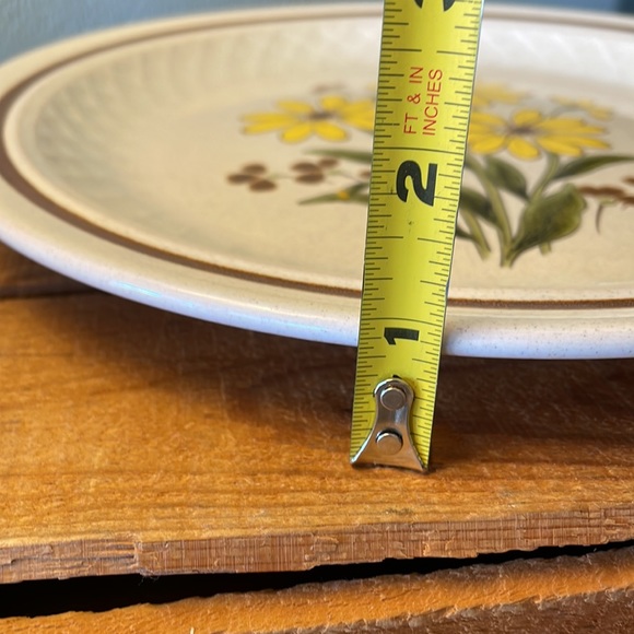 Vintage Japanese Stoneware Floral Plate - Picture 5 of 6